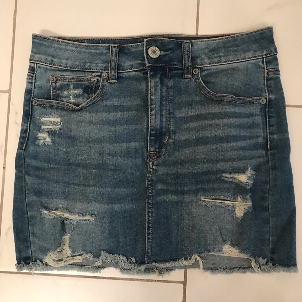 American Eagle Jean Mini Skirt